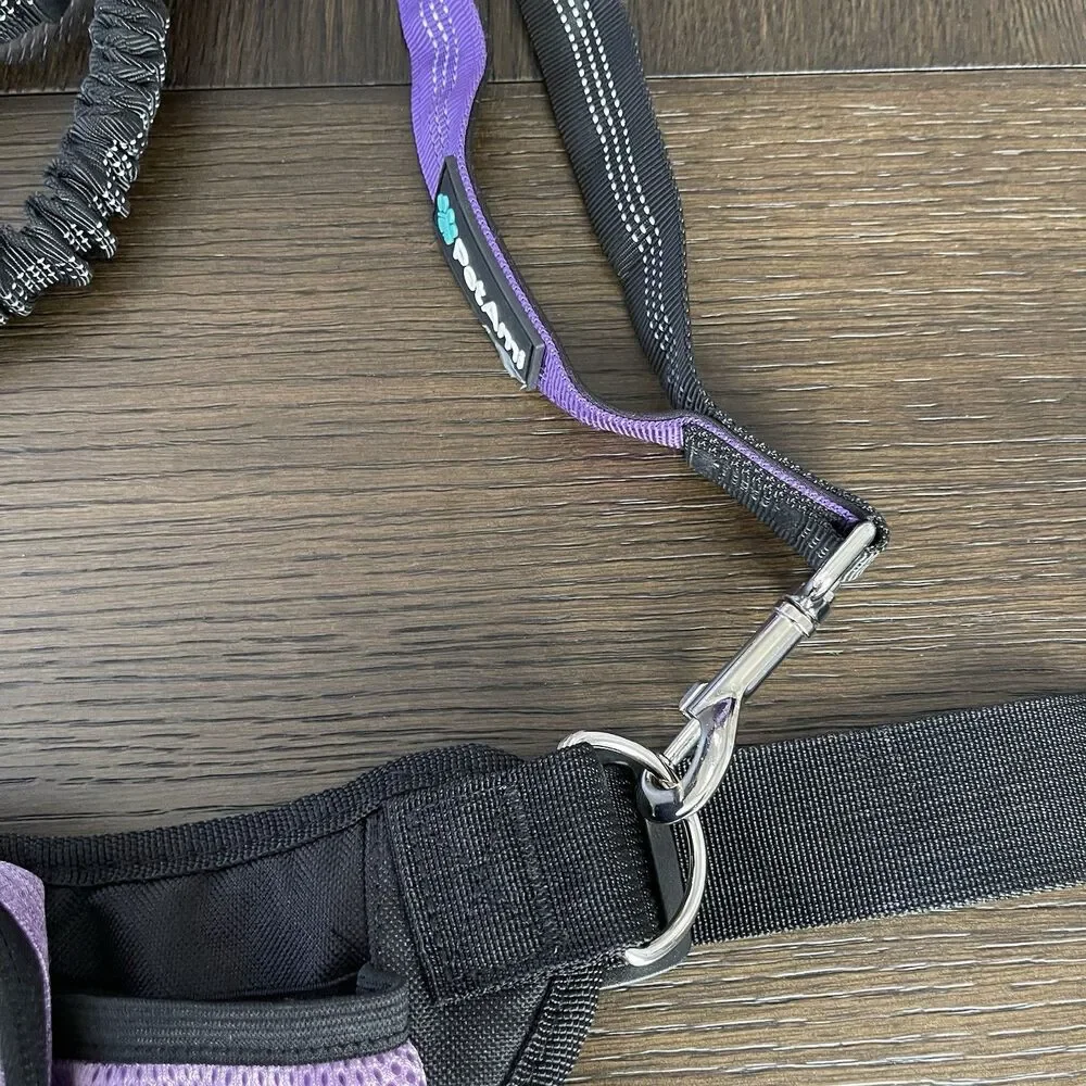 PetAmi Premium Hands Free Dog Leash For Up To 2 Dogs Adjustable Waist Belt Fanny